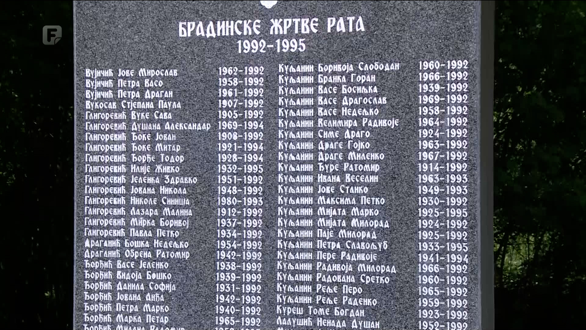 30 godina od stradanja srpskih civila u Bradini